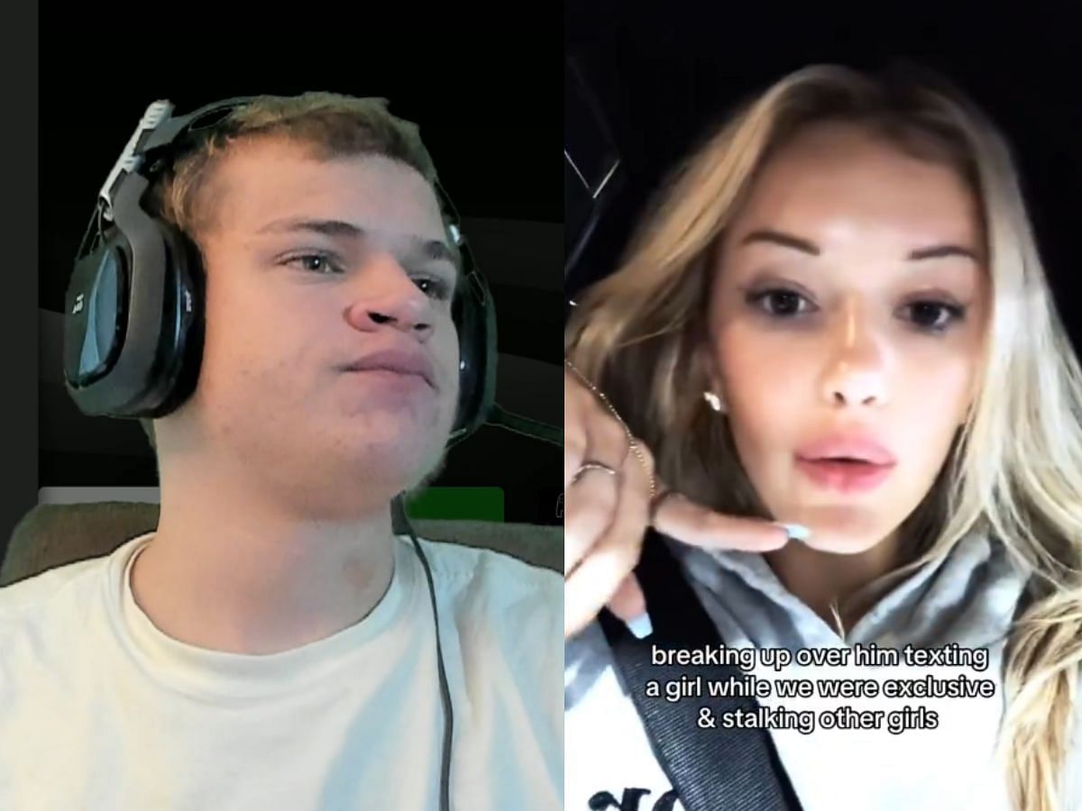 Breckie Hill opens up on breakup with Jynxzi (Image via Twitch/Jynxzi and X/DramaAlert)