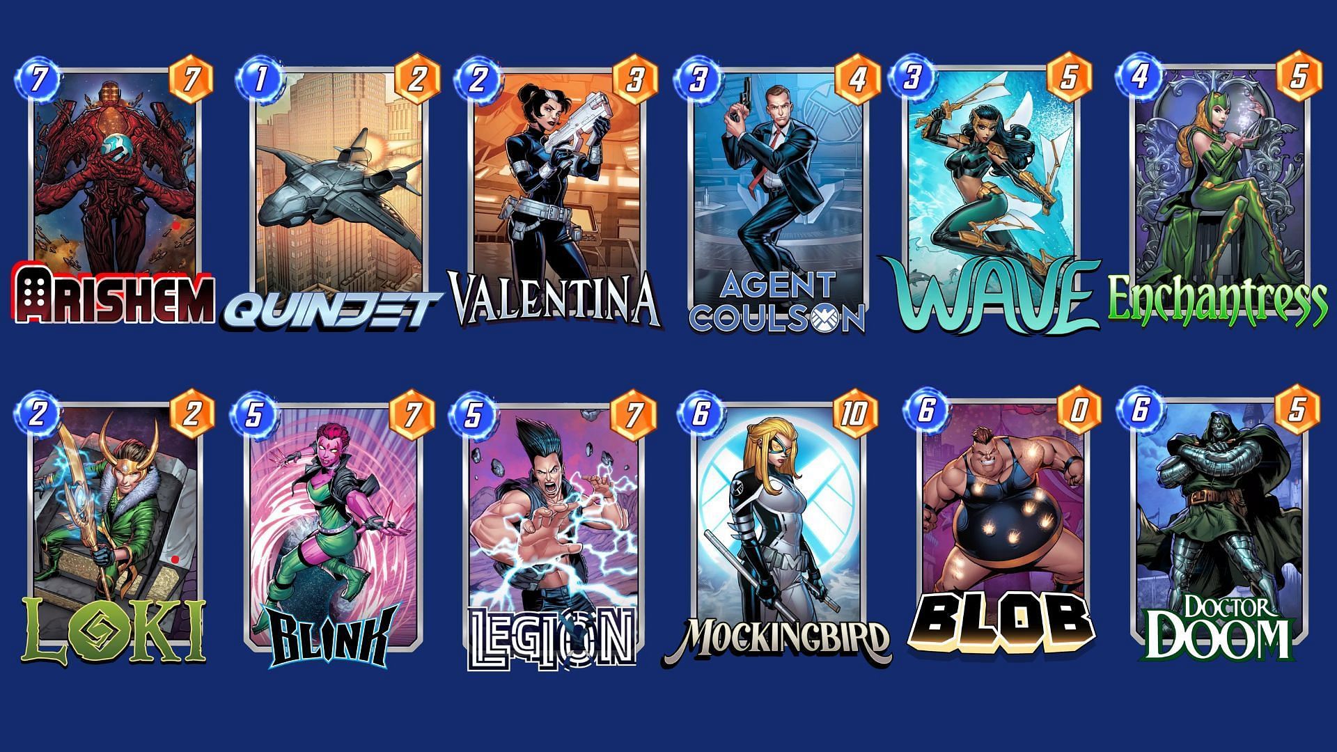 The Blinkshem Deck in Marvel Snap (Image via Nuverse)