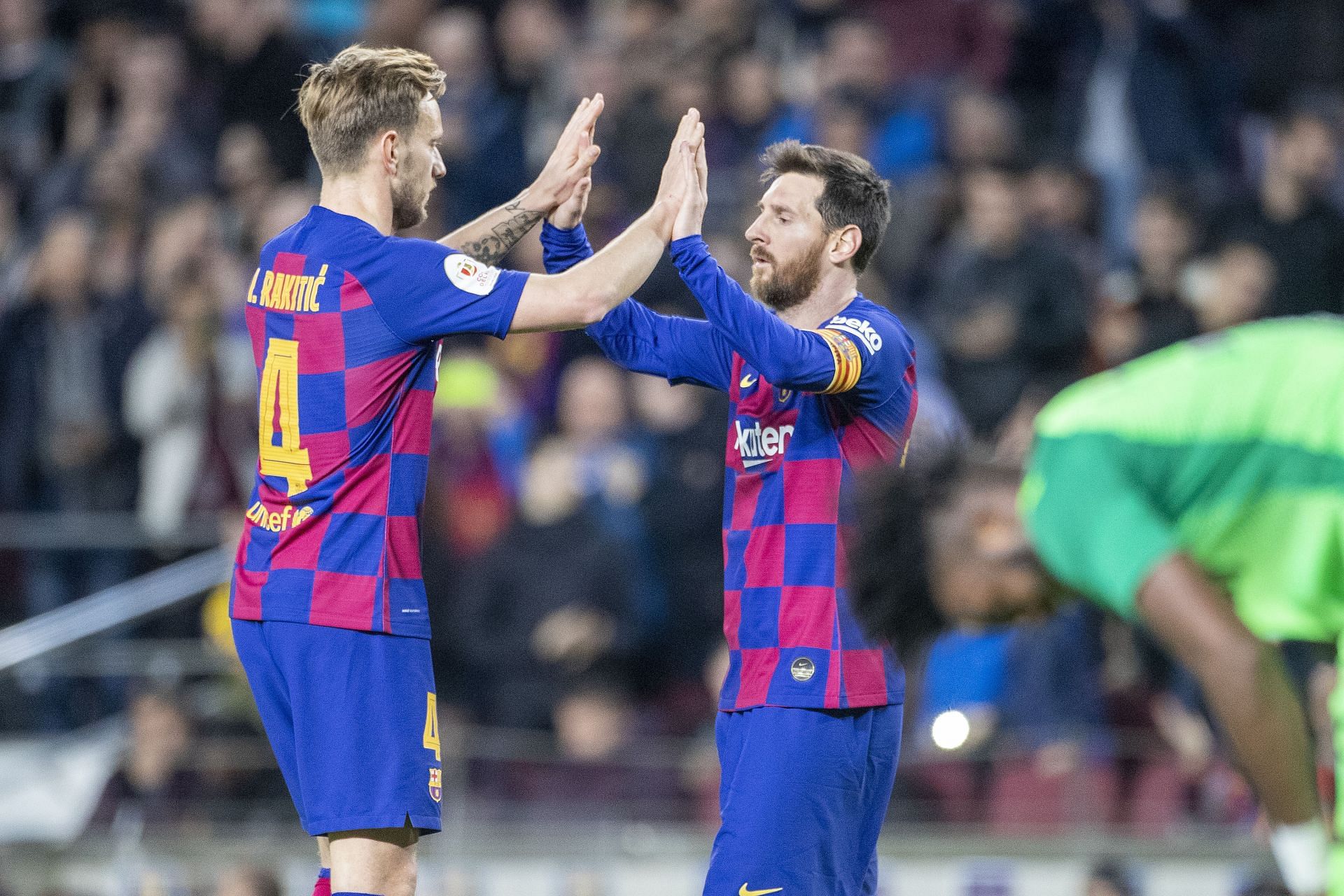 Ivan Rakitic and Lionel Messi - Source: Getty