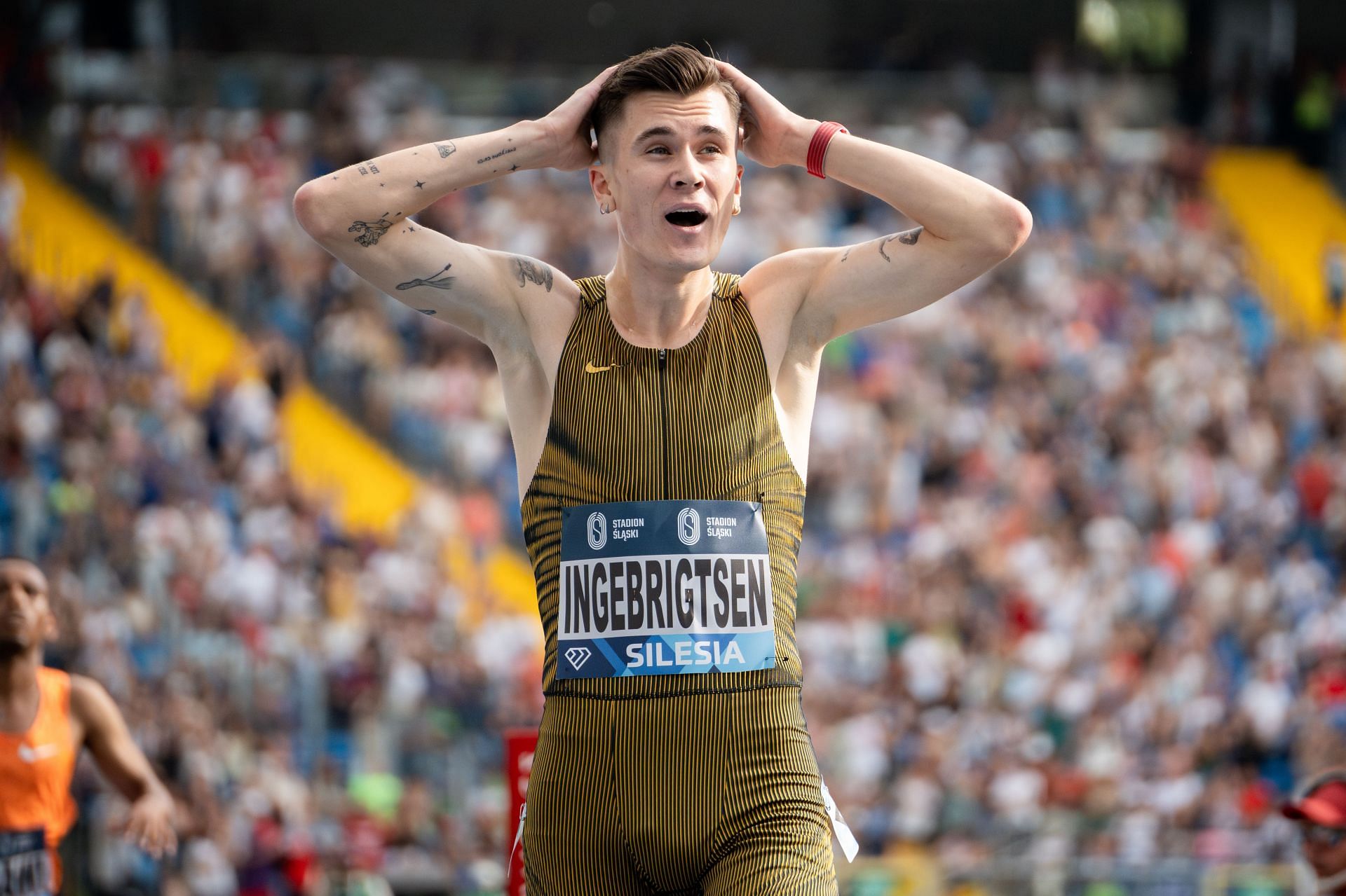 Jakob Ingebrigtsen at the 2024 Silesia Diamond League. (Image Source: Getty )