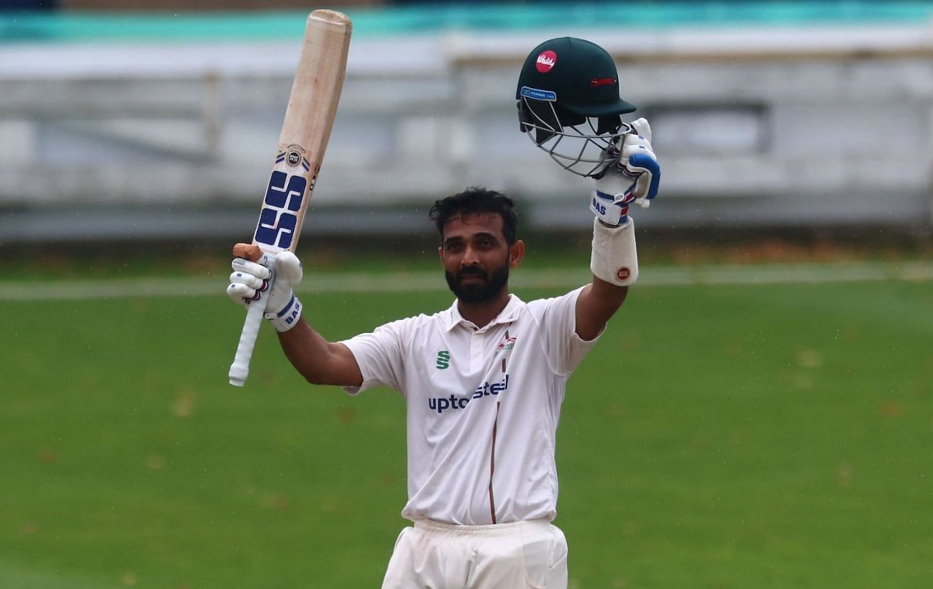 Ajinkya Rahane has looked in impressive touch for Leicestershire this season. (Pic: X/Leicestershire CCC)