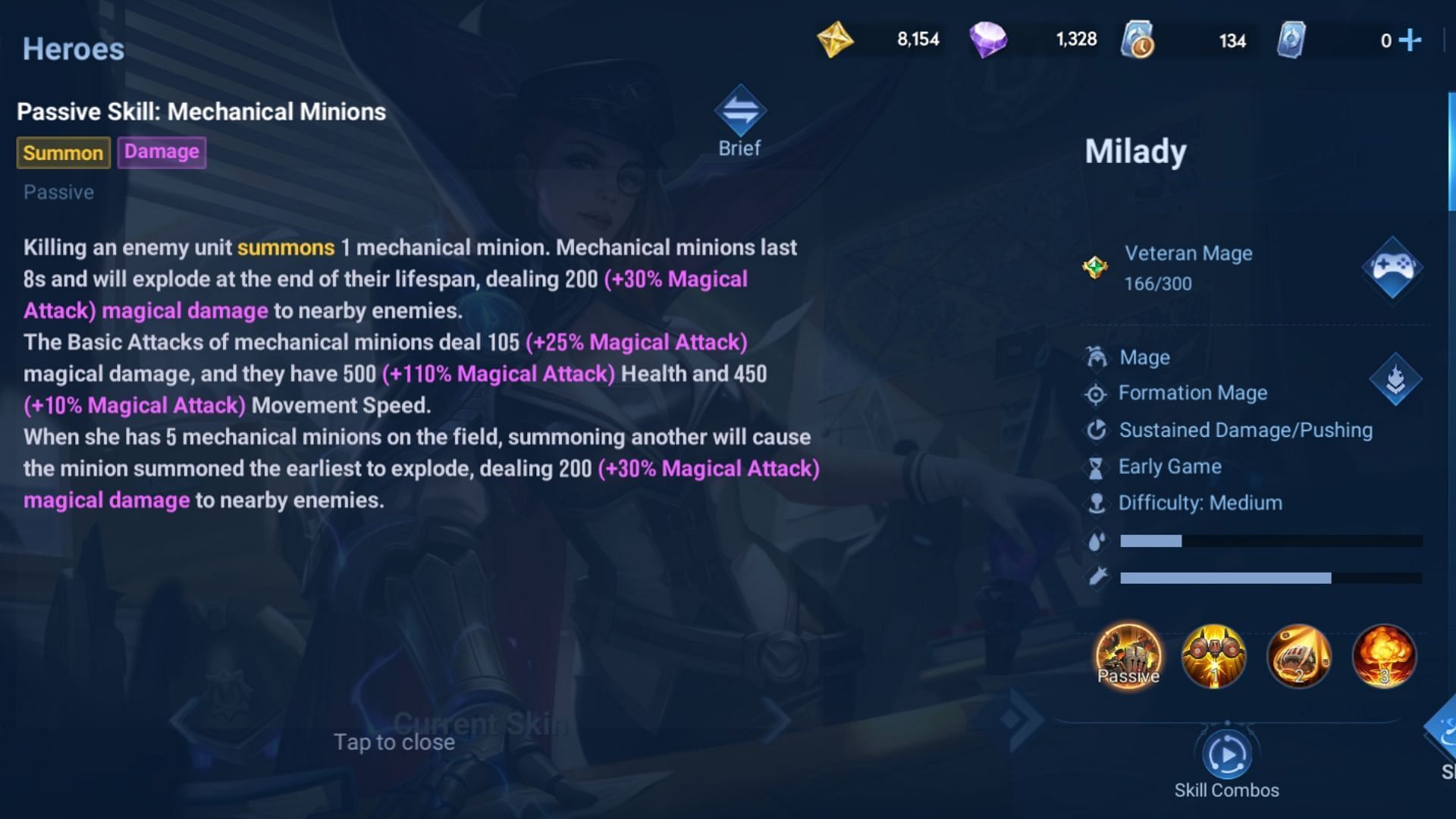 Milady&#039;s Passive effect. (Image via Level Infinite)