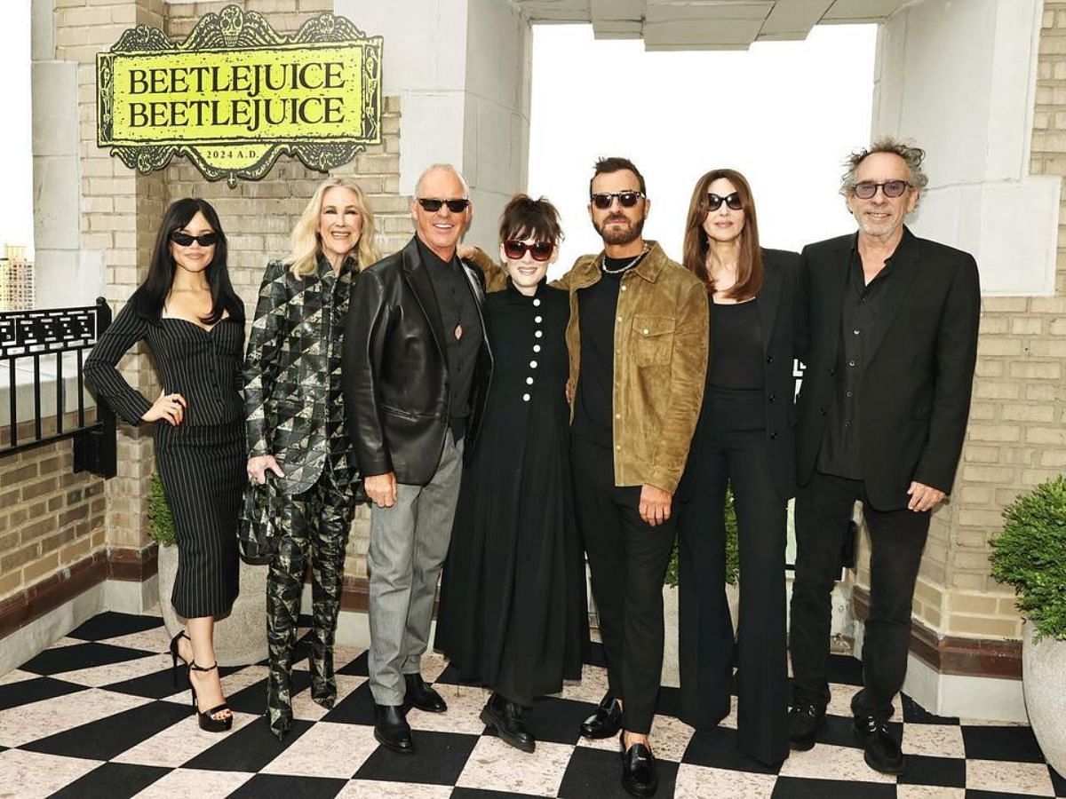 Cast of Beetlejuice Beetlejuice (Image via Instagram/@beetlejuicemovie)