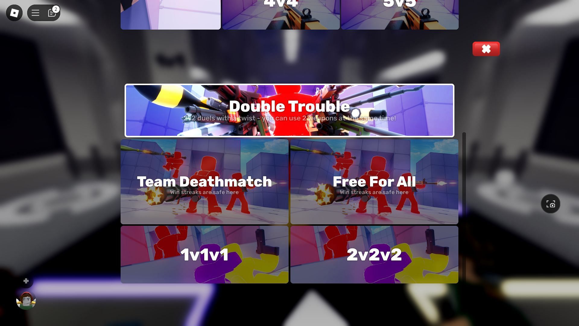 The Double Trouble game mode (Image via Roblox)