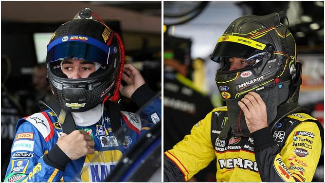 "He was giving me a jab there" - When Chase Elliott reflected on Ryan Blaney's helmet swap promise after his first NASCAR win