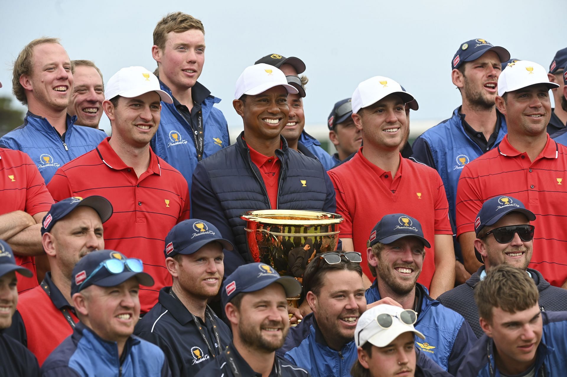 U.S. Team at the 2019 Presidents Cup at The Royal Melbourne Golf Club in Victoria, Australia. (Photo by Ben Jared/PGA TOUR via Getty Images)