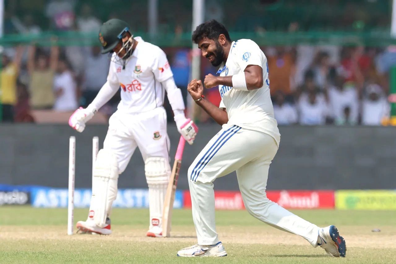 Jasprit Bumrah dismissed Mushfiqur Rahim thrice in the Test series against Bangladesh. [P/C: BCCI]