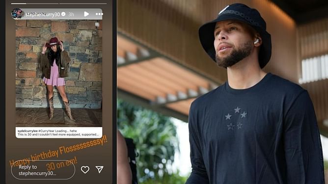 "30 on em!" - Steph Curry pens birthday message for "flossy" sister Sydel Curry-Lee