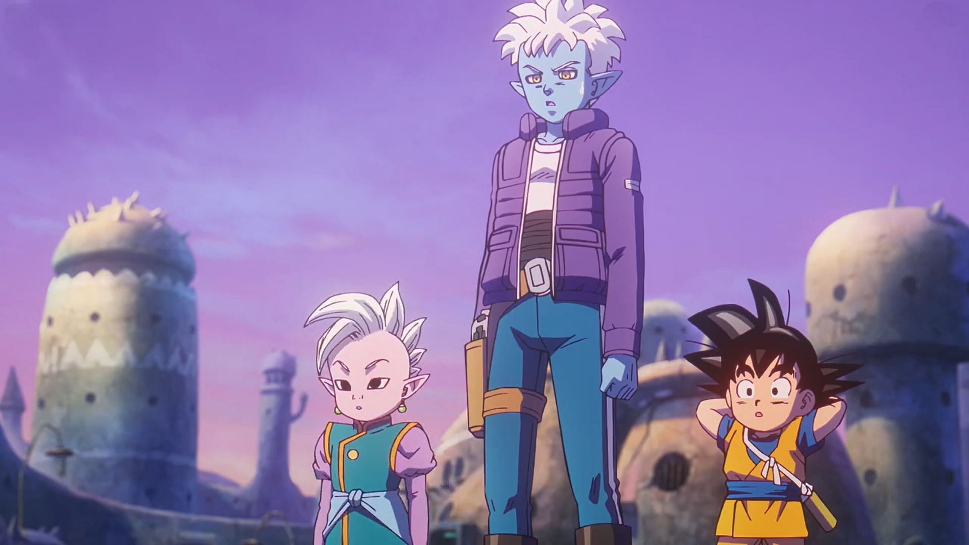 Supreme Kai, Glorio, and Goku as seen in Dragon Ball Daima episode 3 (Image via Toei Animation)