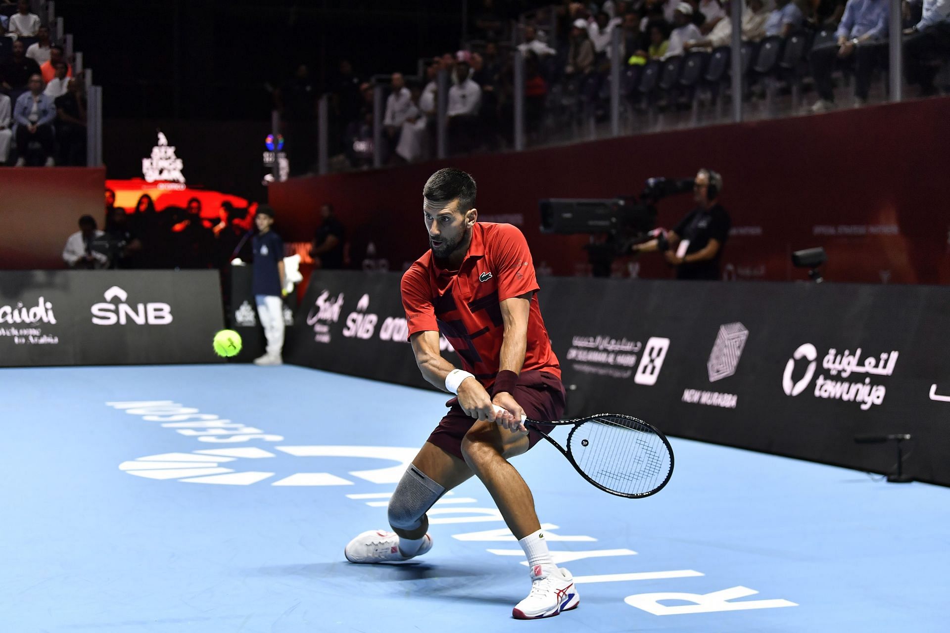 Djokovic in action at the Six Kings Slam (Image Source: Getty)