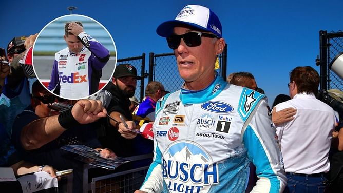 "You can't piss the whole team off" - $110M-worth Kevin Harvick critiques Denny Hamlin's 'not mentality into it' remark after Kansas