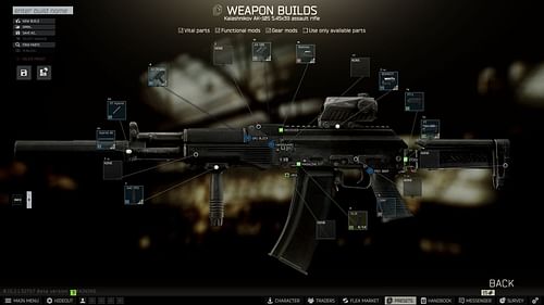 The complete weapon build (Image via Battlestate Games)