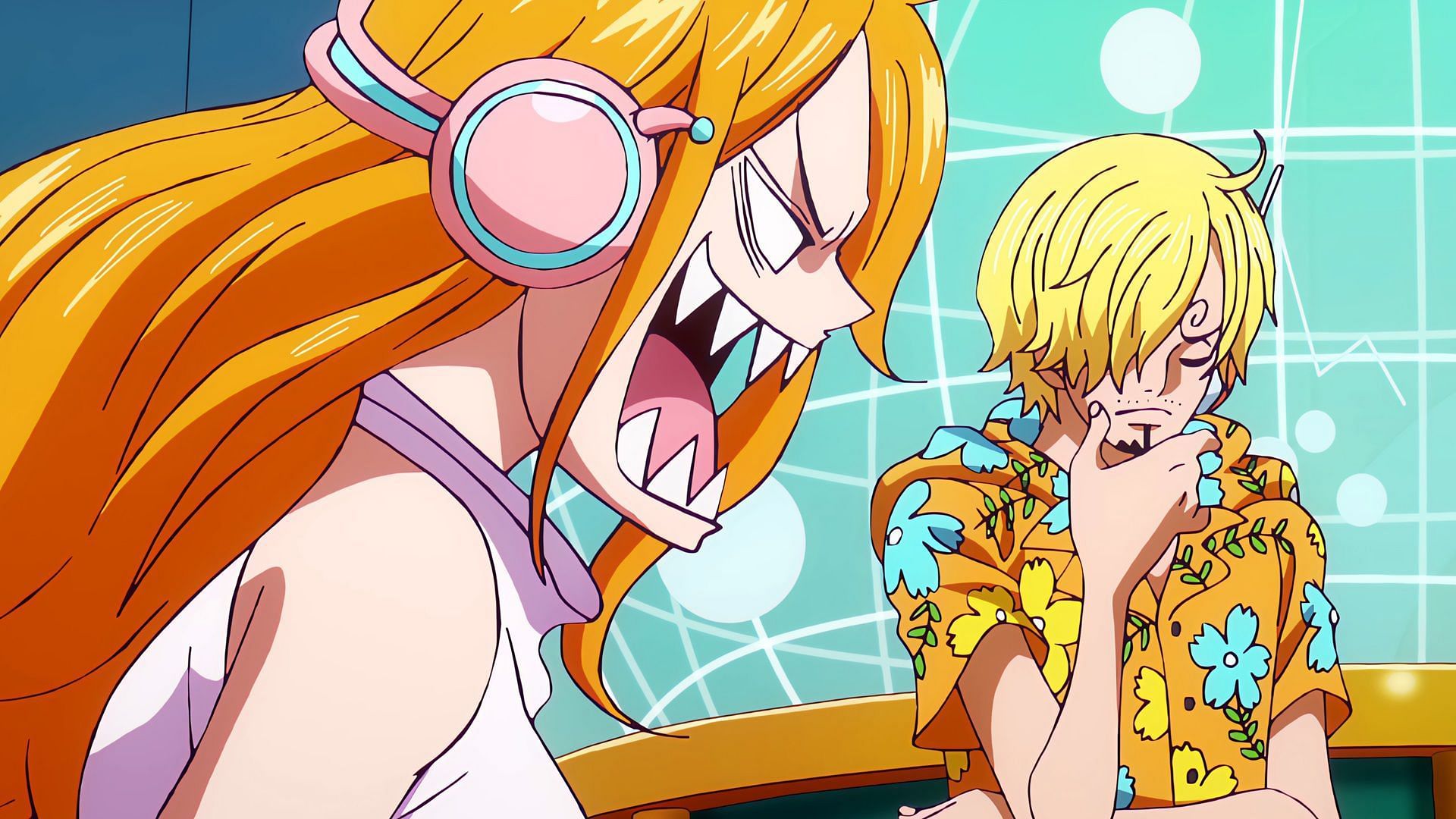 Nami and Sanji in One Piece (Image via Toei Animation)