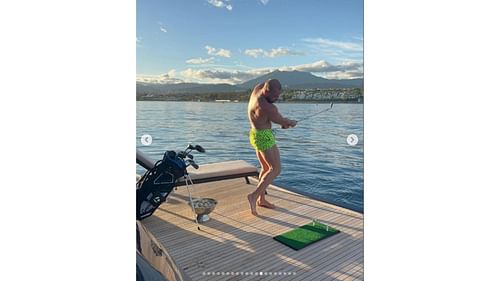 McGregor playing golf