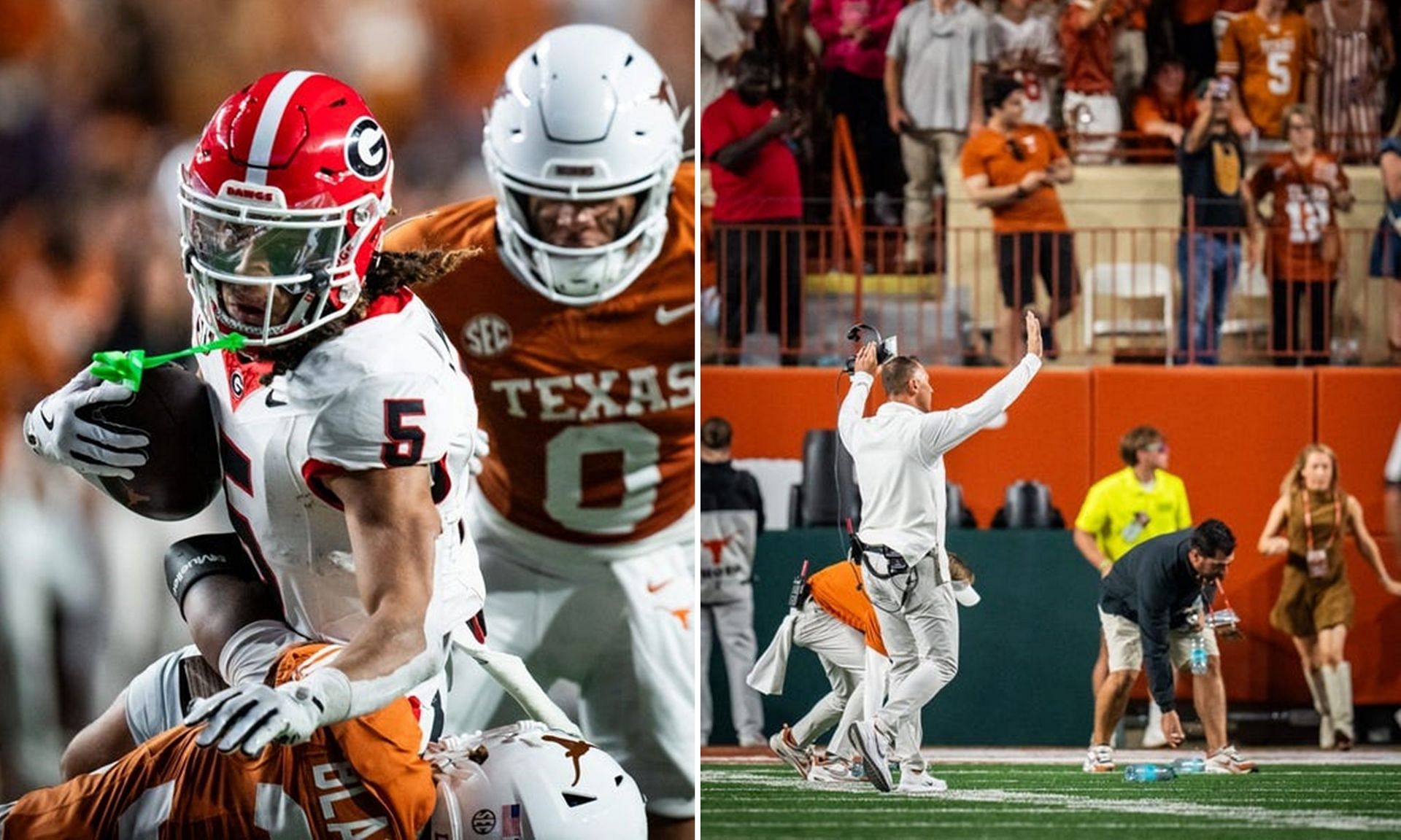 Fans draw hilarious conclusions after controversial Texas interception. (Image credits: Imagn)