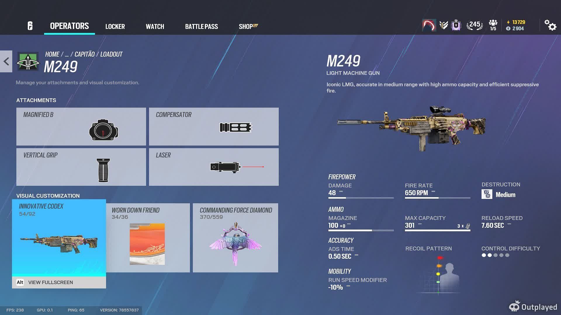 M249 is a great choice of an LMG (Image via Ubisoft)