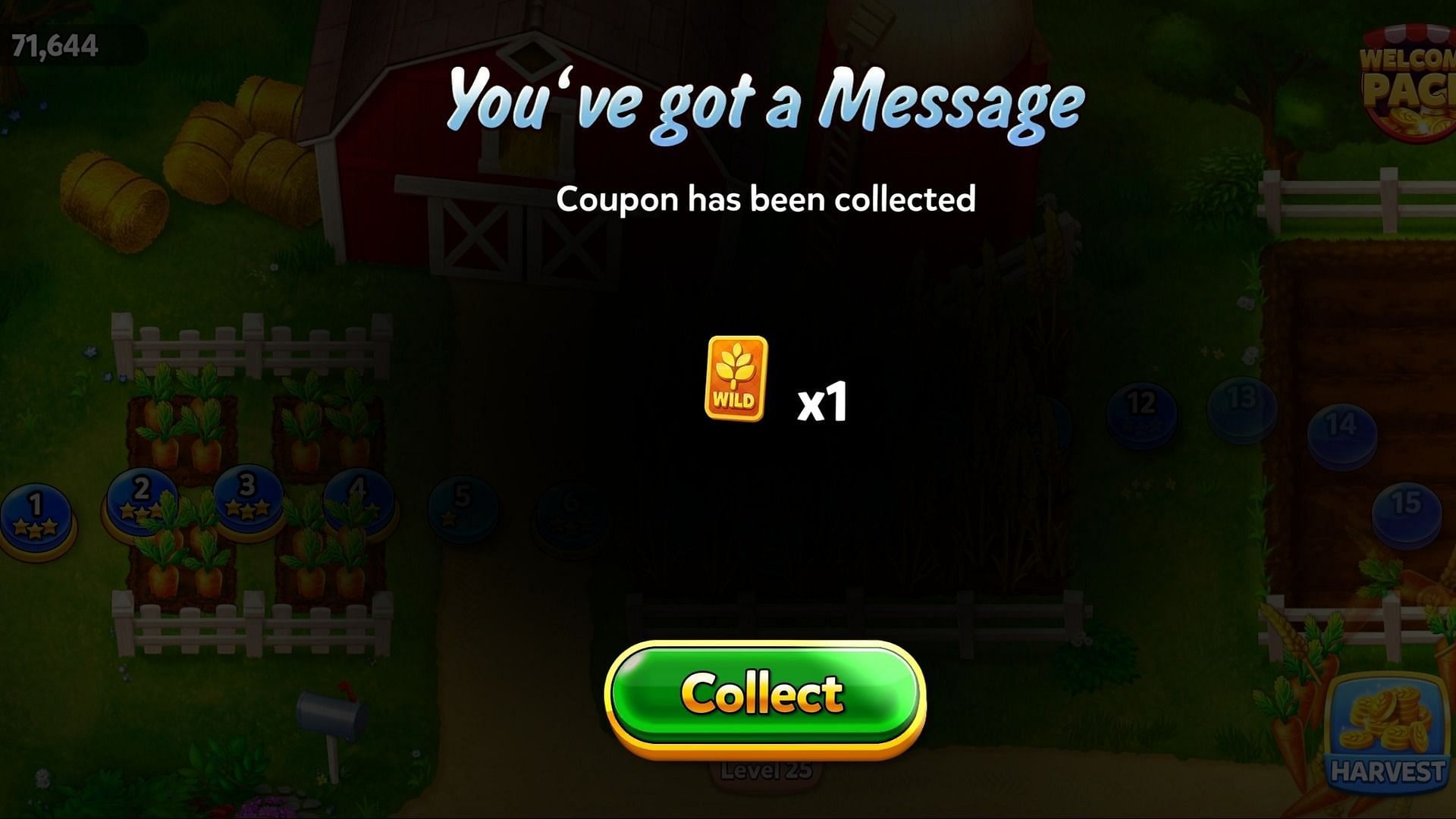 Hit the collect button to get free rewards (Image via Supertreat GmbH)