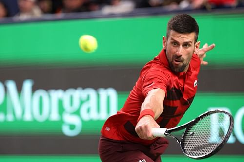 Novak Djokovic at the 2024 Shanghai Rolex Masters. (Source: Getty)