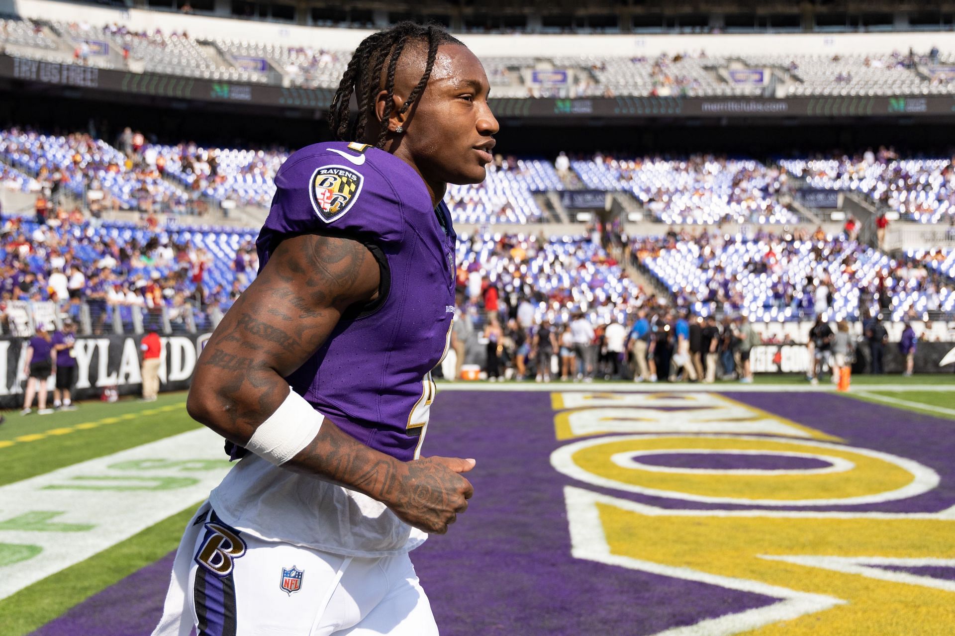 Zay Flowers at Washington Commanders v Baltimore Ravens - Source: Getty