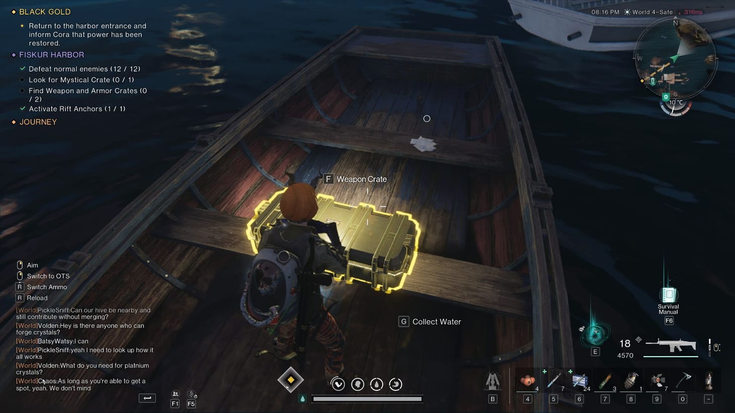 All Fiskur Harbor crate locations in Once Human