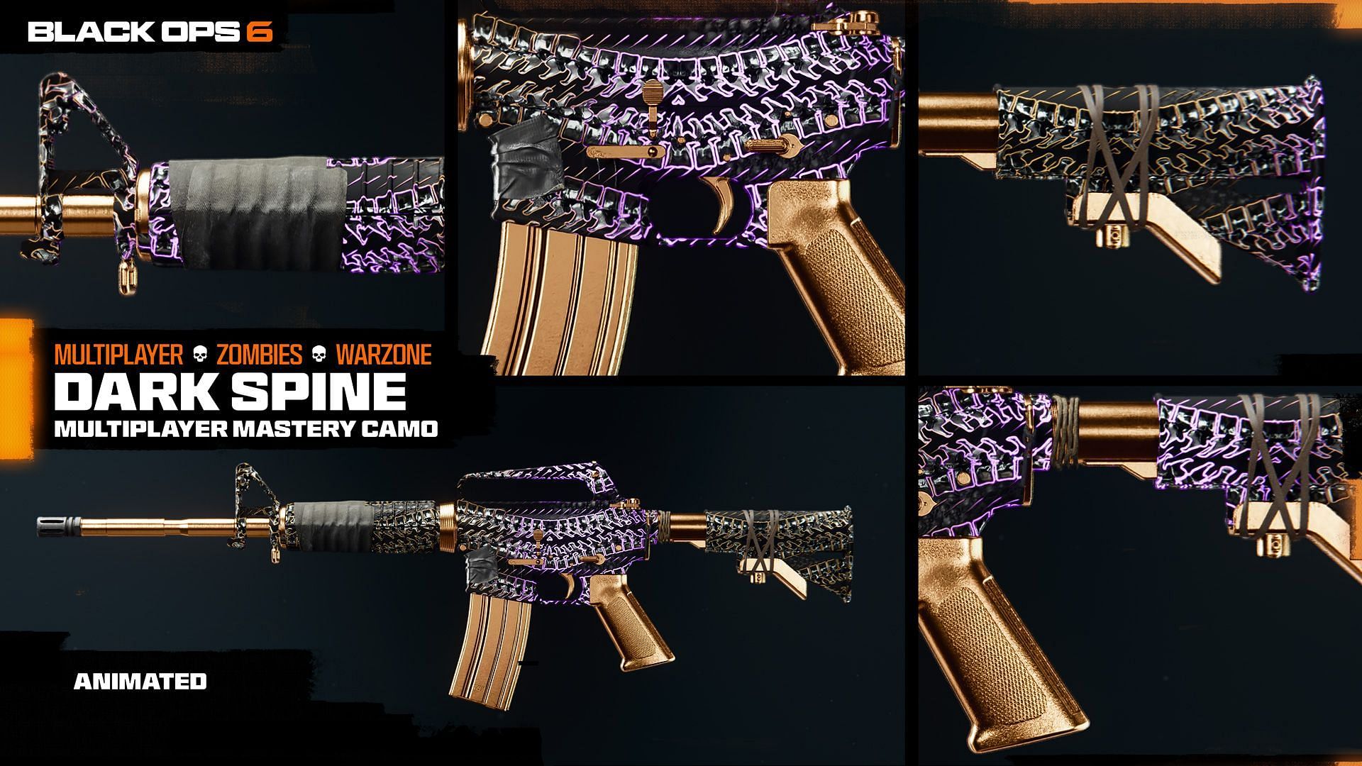 Dark Spine animated Mastery Camo in BO6 (Image via Activision)