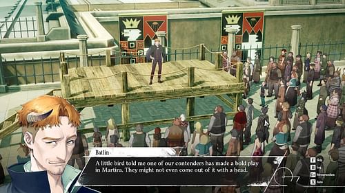 Give a speech on the Podiums in major locations (Image via Atlus)