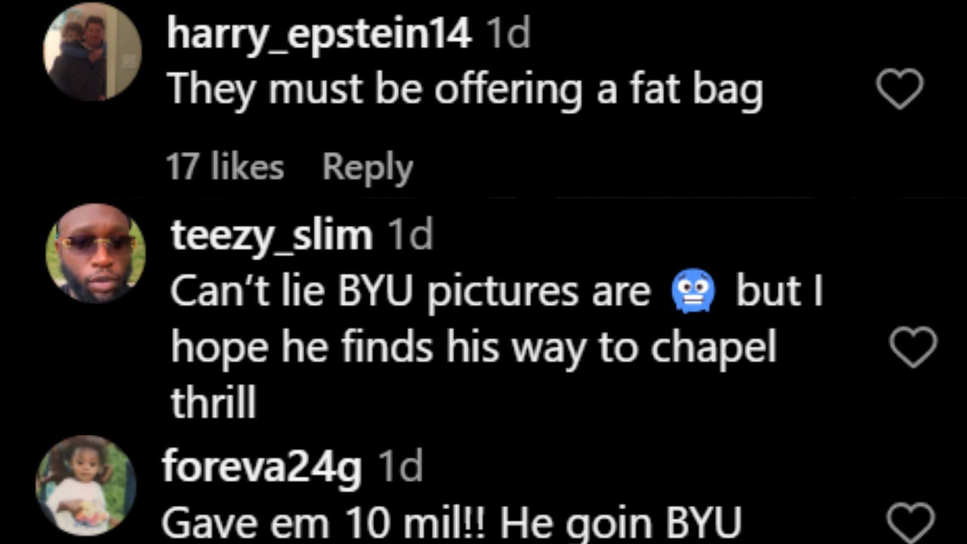 Hoops fans react to $1.9 million NIL-valued AJ Dybantsa&#039;s latest college visit (image credit: instagram/br_hoops)