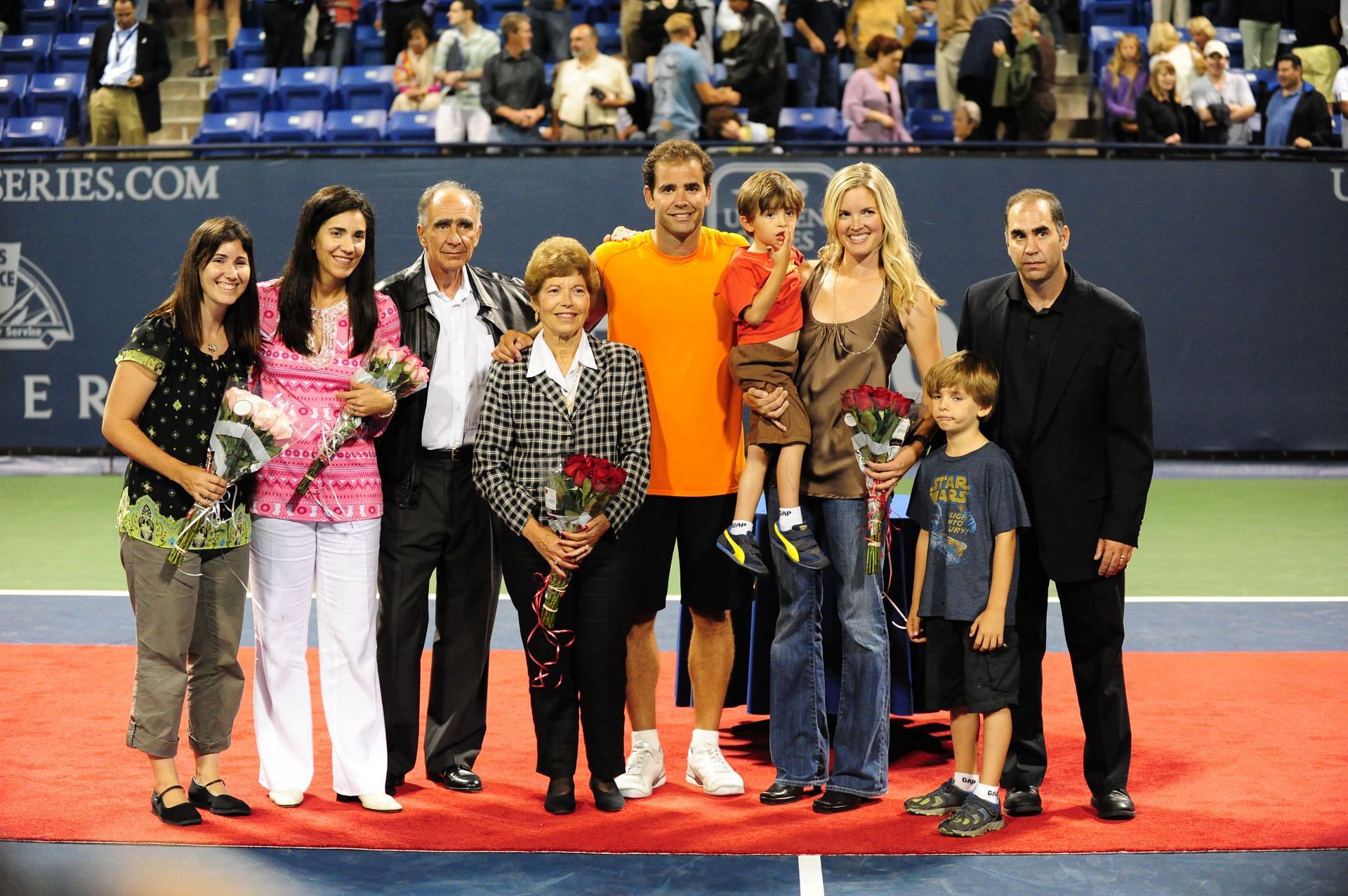 Pete Sampras with his family (Source: Getty)