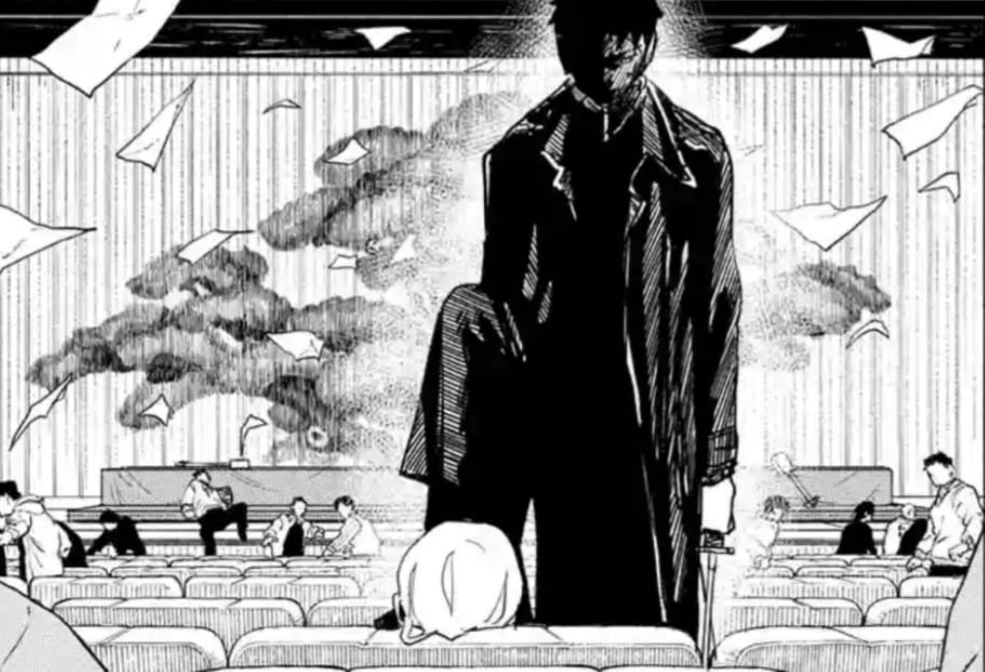 Chihiro interrogates Hiruhiko in Kagurabachi chapter 54 (Image via Shueisha)