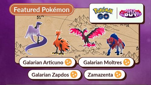 Galarian Legendary Birds and Zamazenta shiny debuts (Image via Niantic)