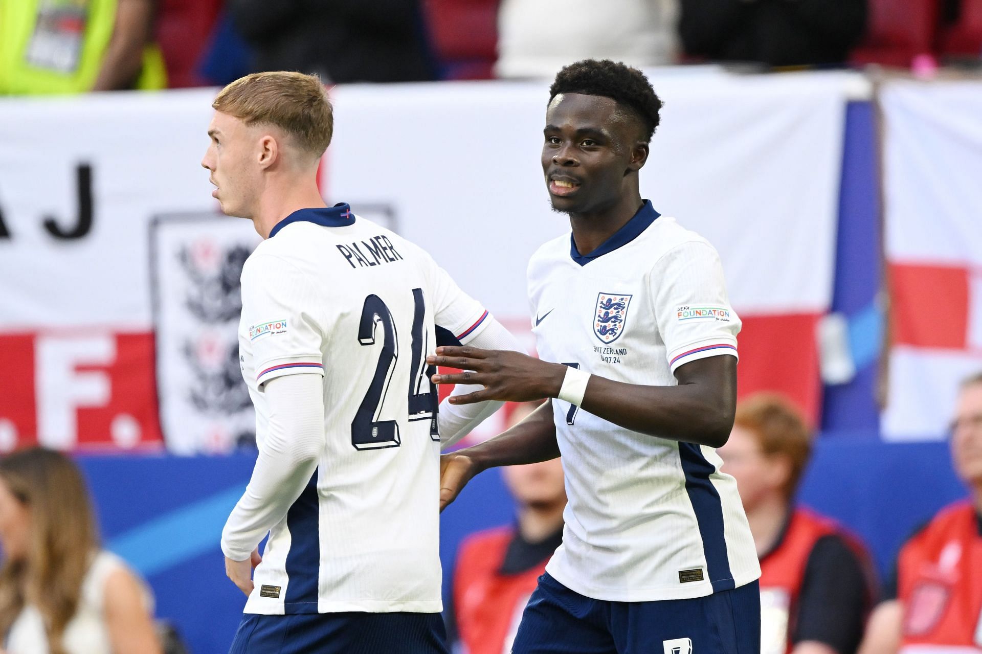 Gareth Southgate preferred Bukayo Saka to Cole Palmer (Image - Getty)