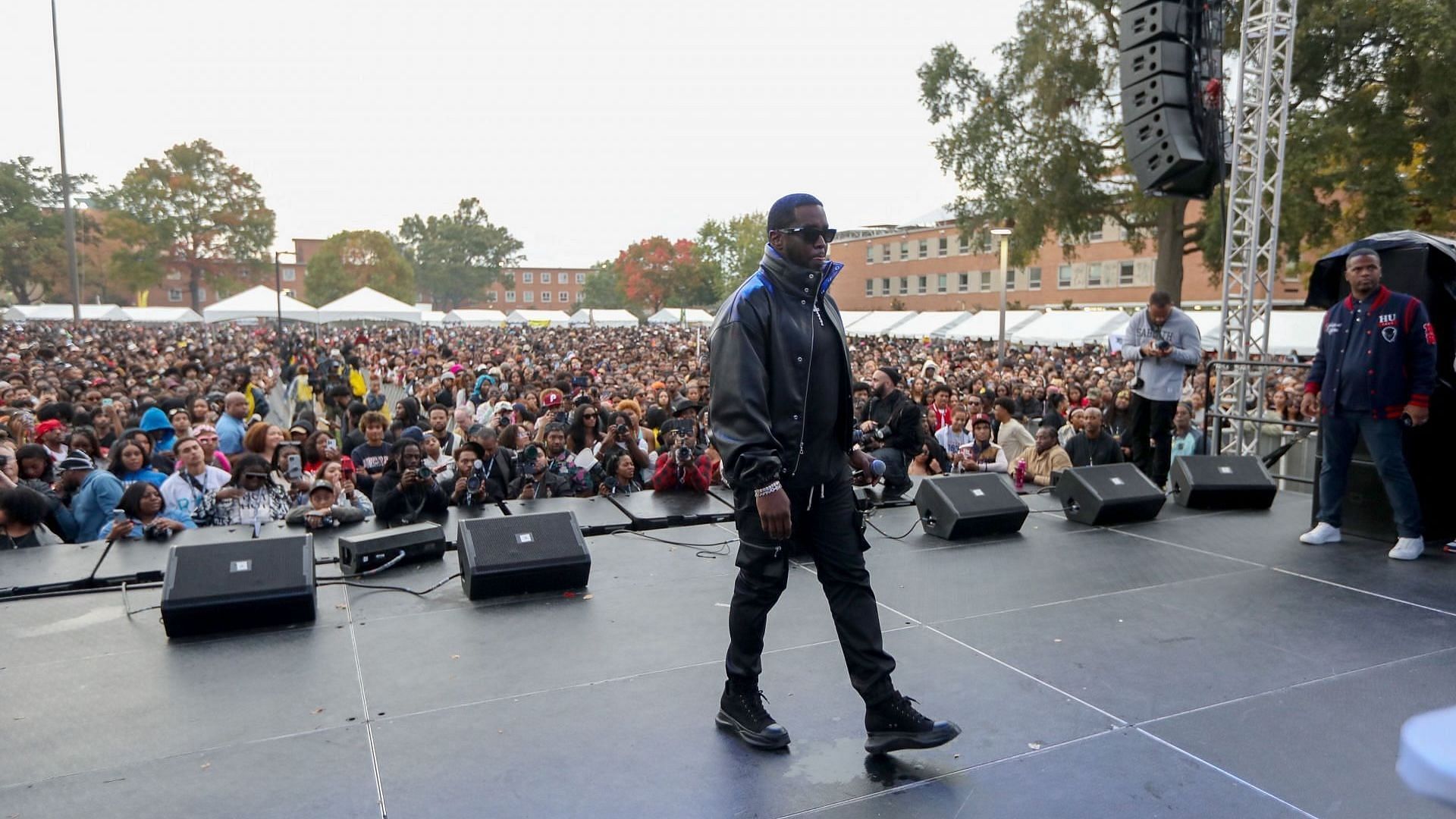 Sean &quot;Diddy&quot; Combs performs at Howard University&#039;s Yardfest on October 20, 2023 in Washington, DC (Image via Getty/Thaddaeus McAdams)