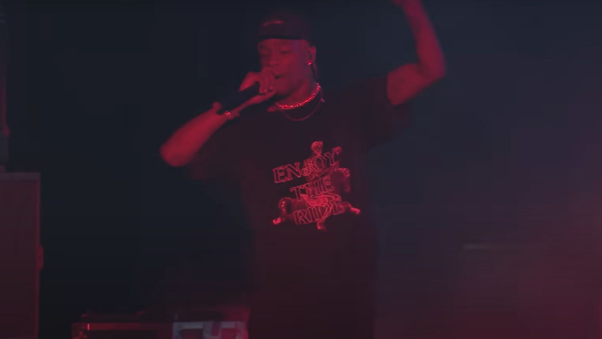 Still from his performance at the Austin City Limits festival in 2018 (Image via YouTube/Travis Scott)