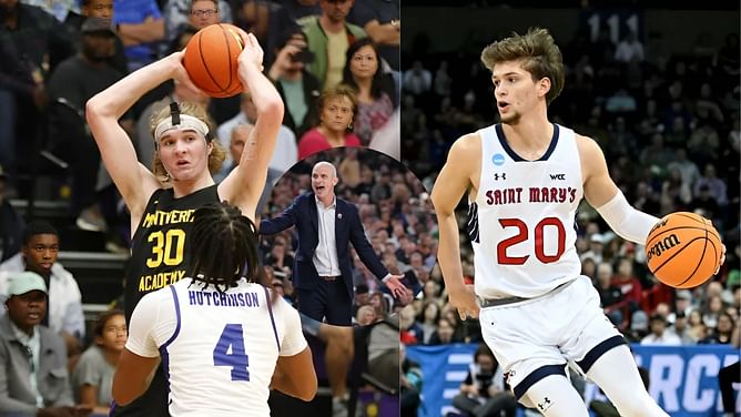 Dan Hurley reviews UConn’s 2 new additions Aidan Mahaney and Liam McNeeley