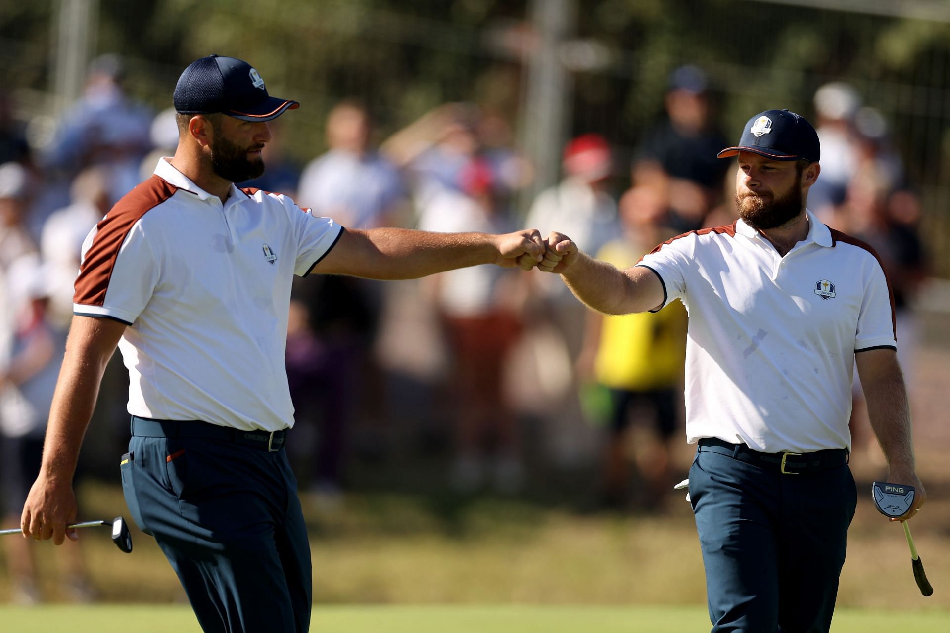 Jon Rahm and Tyrrell Hatton, 2023 Ryder Cup (Image via Getty).