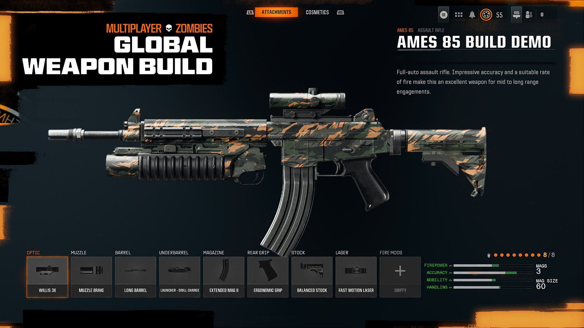 Global Builds in Black Ops 6 Gunsmith (Image via Activision)