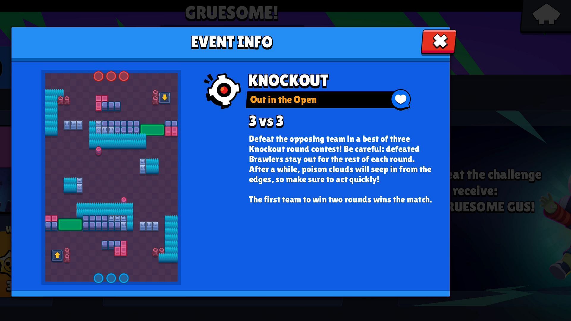 Knockout map for stage 4 (Image via Supercell)