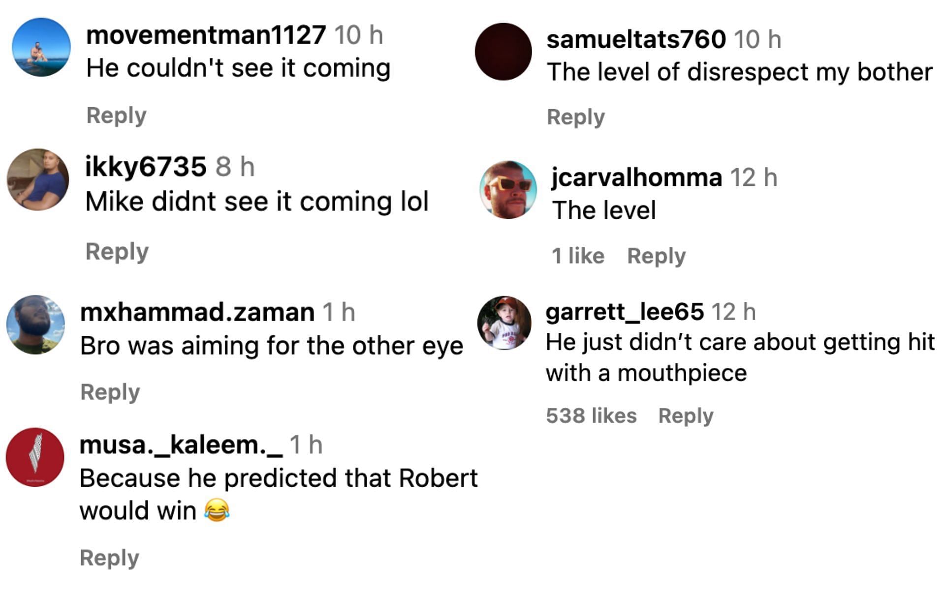 Fans react to the edited video of Khamzat Chimaev and Michael Bisping. [Screenshot courtesy: @showmethemoneypod via Instagram]