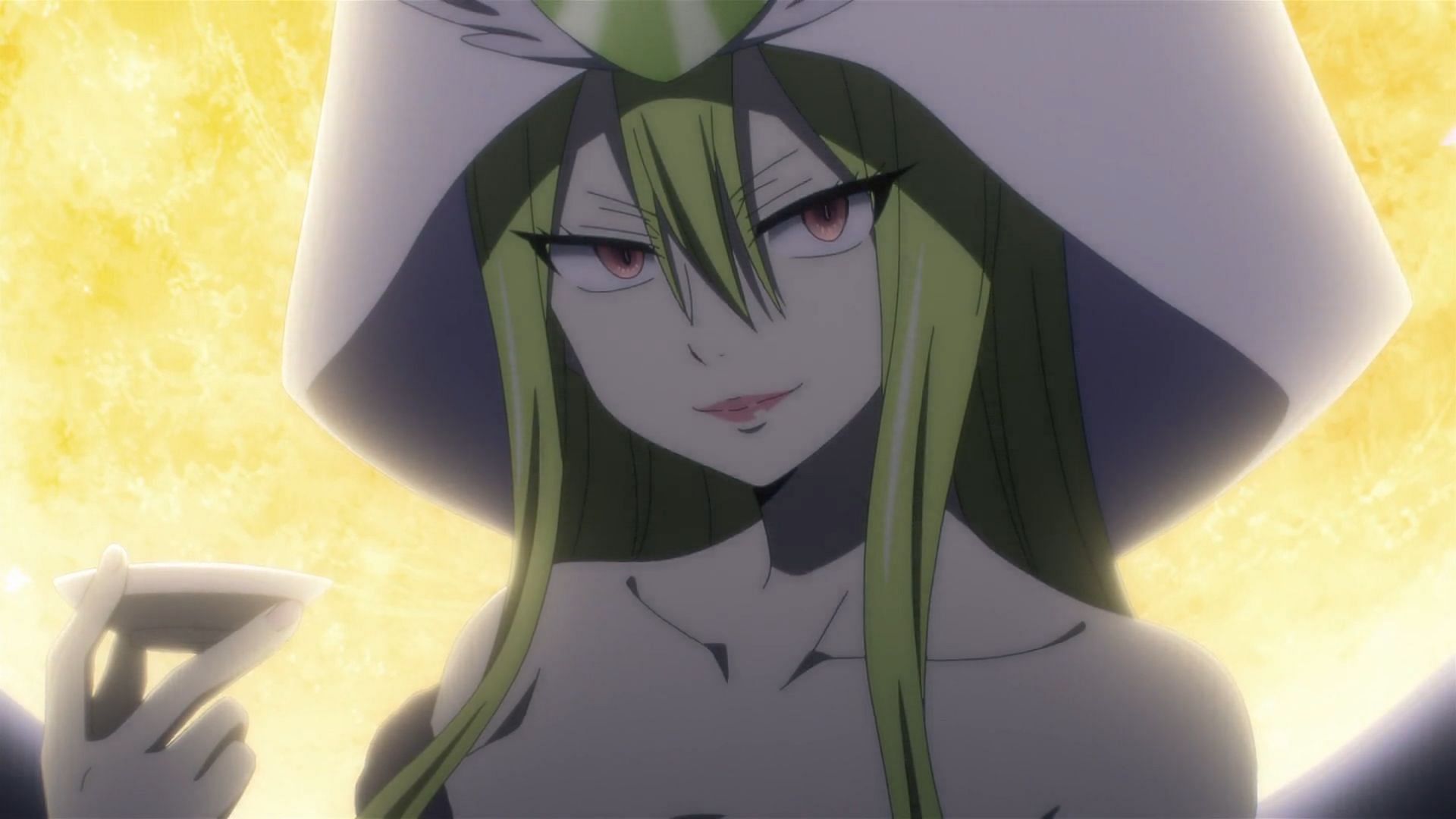 Moon Dragon God, Selene, as shown in the Fairy Tail 100 Years Quest anime (Image via J.C. Staff)