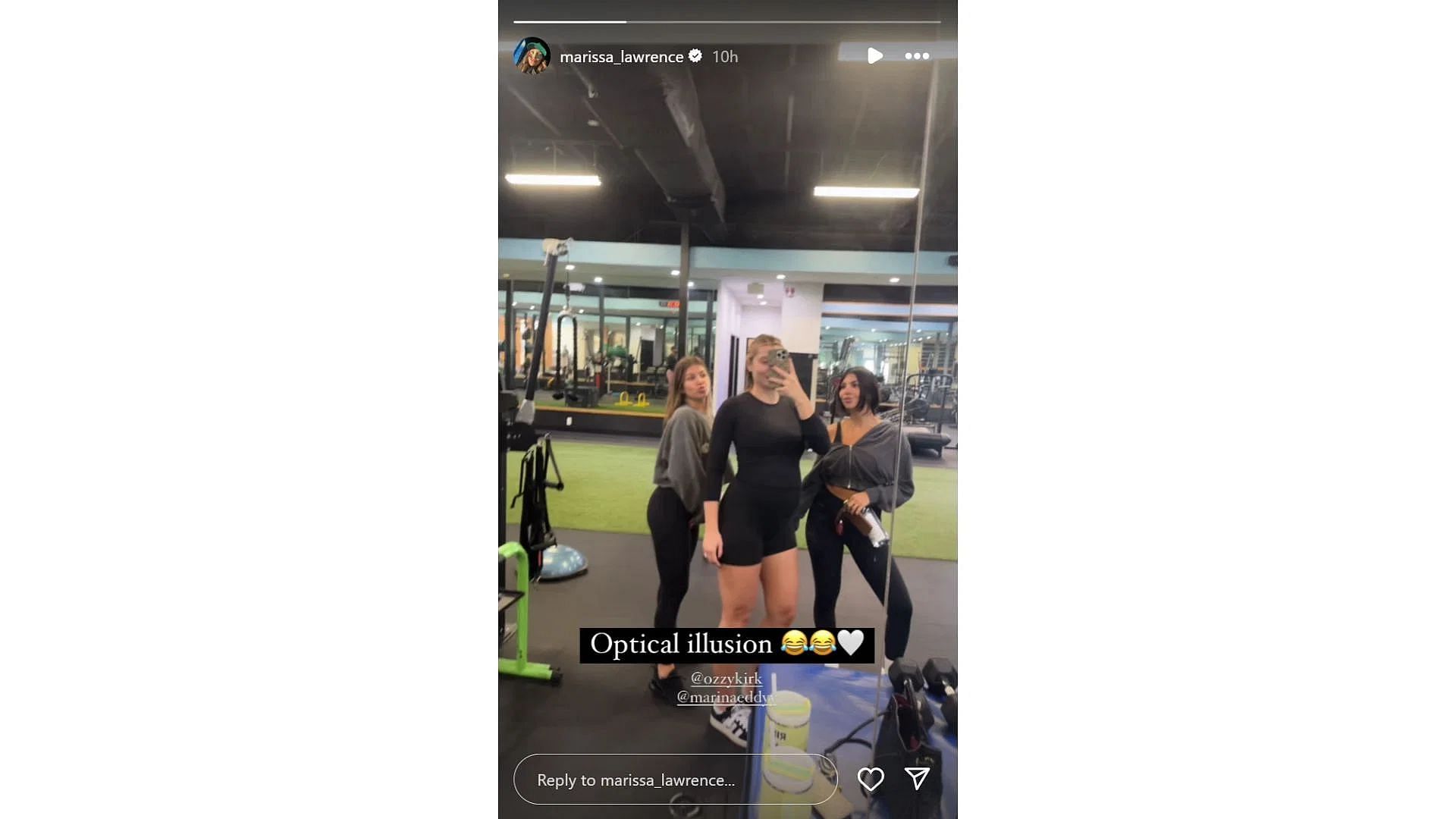 Trevor Lawrence's wife Marissa captures her day at the gym with Christian Kirk's wife Ozzy [Image credit: @marissa_lawrence IG]