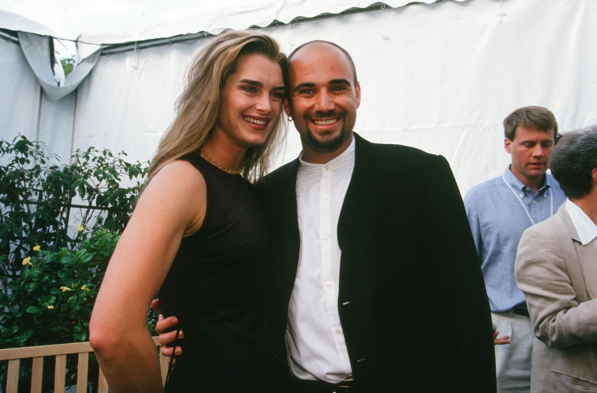 Andre Agassi with his ex-wife Brooke Shields (Source: Getty)