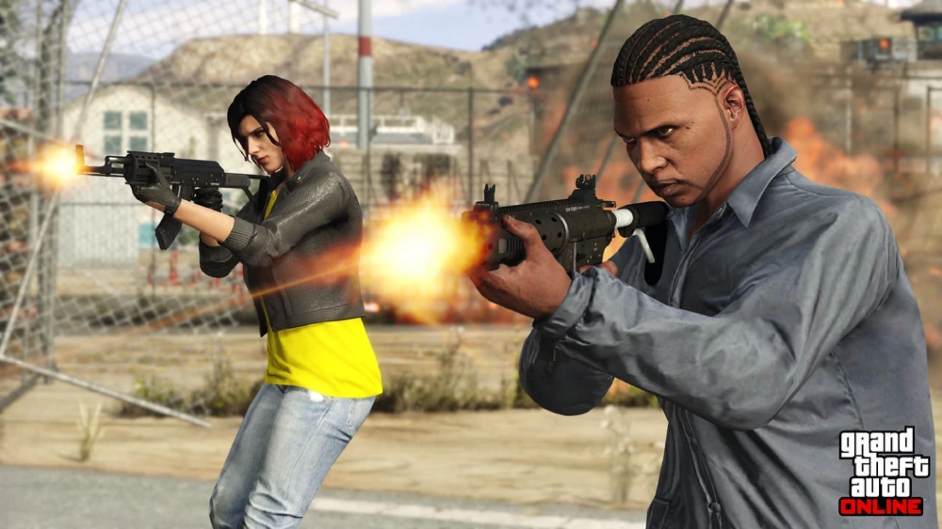 Avoir une bonne gamme d'armes est très important dans Grand Theft Auto 5 Online (Image via Rockstar Games)