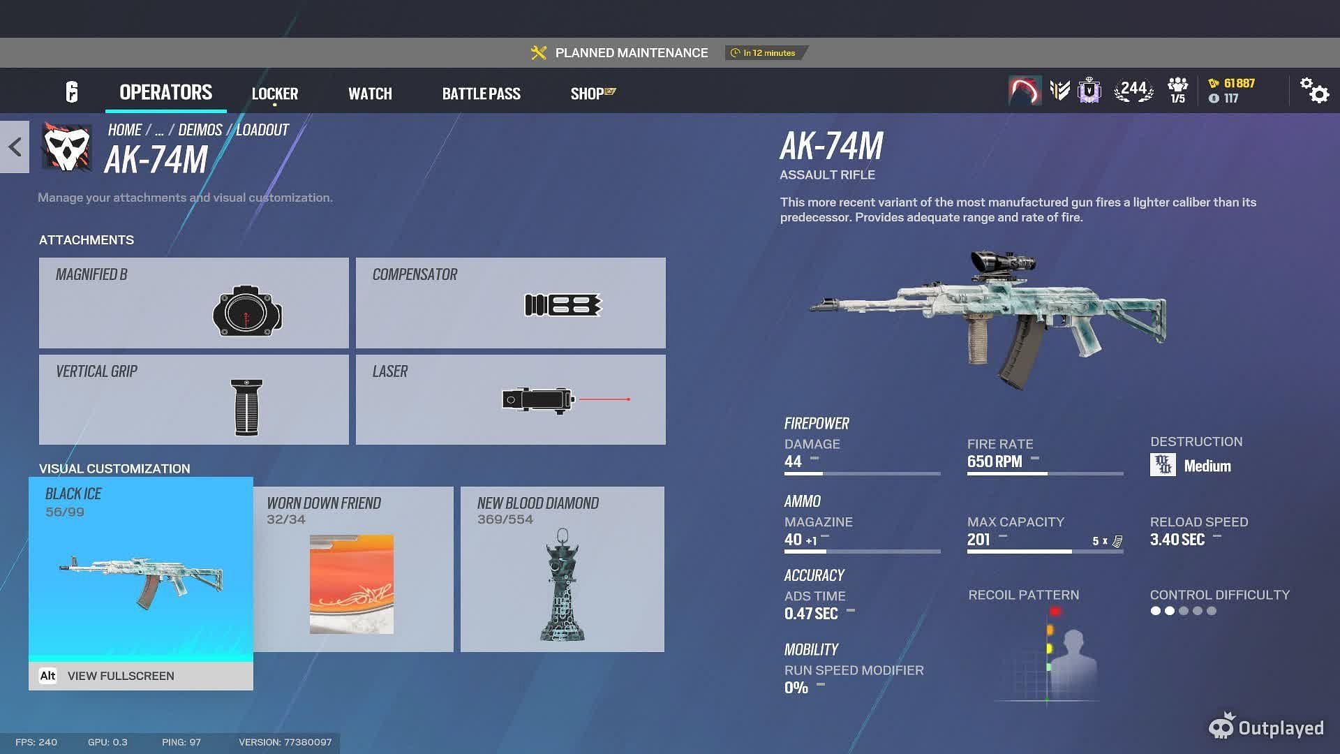 The AK-74M is the safest option for long-range engagements (Image via Ubisoft)