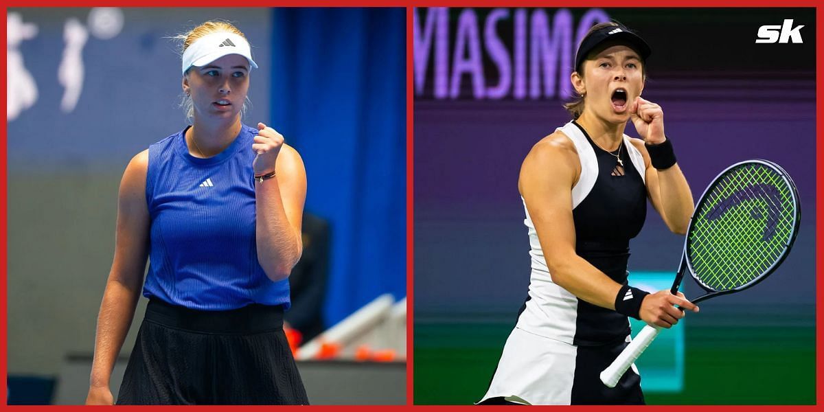 Clara Tauson and Katie Volynets will clash in the opener. (Source: Getty)