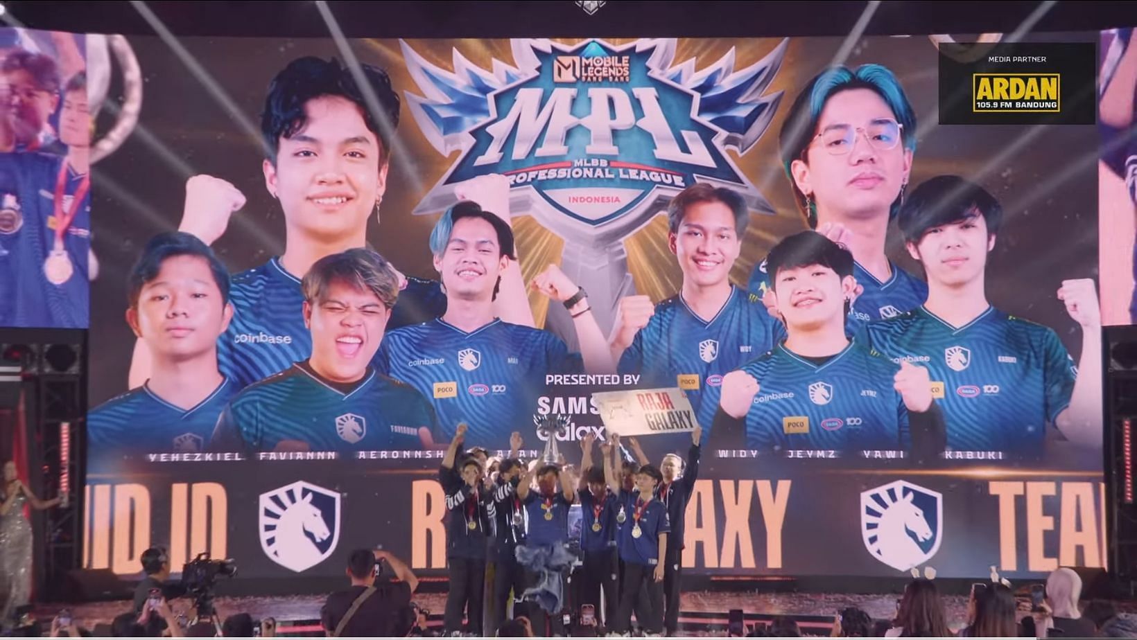 Team Liquid wins MPL Indonesia Season 14 (Image via YouTube/MLBB Esports)