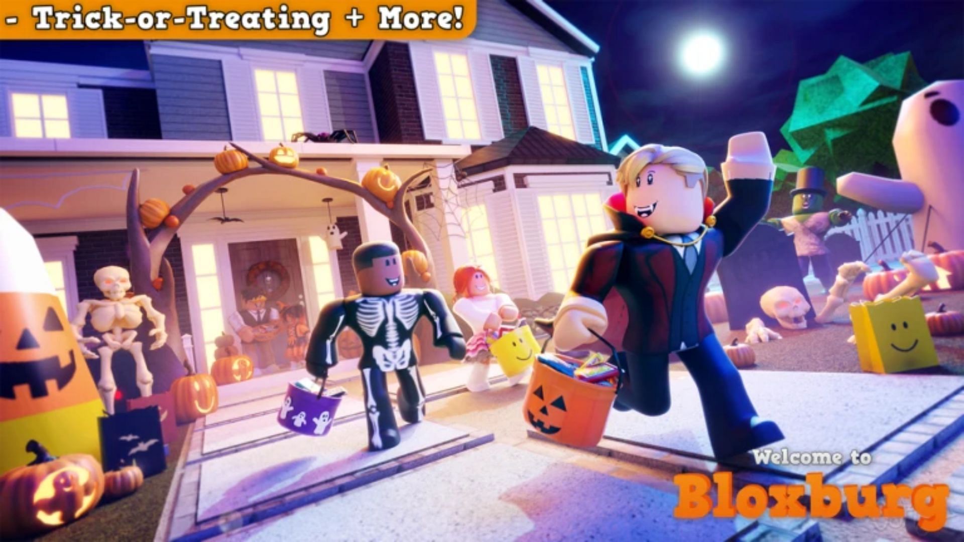 Halloween Update in Welcome to Bloxburg (Image via Roblox)