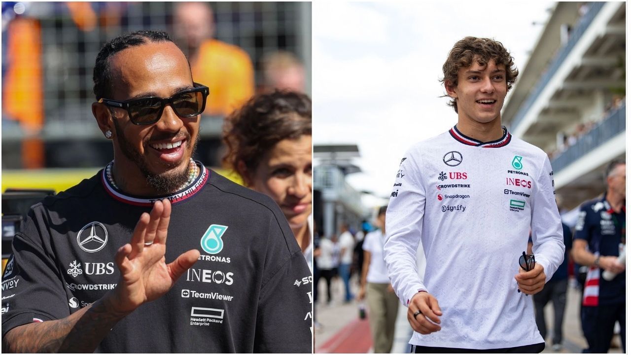 Lewis Hamilton shares importance piece of advice with Andrea Kimi Antonelli ahead of his FP1 session in Mexico (Getty Images)