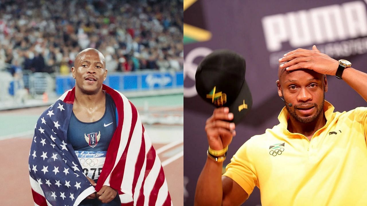 Maurice Greene and Asafa Powell (Images via: Both Getty)