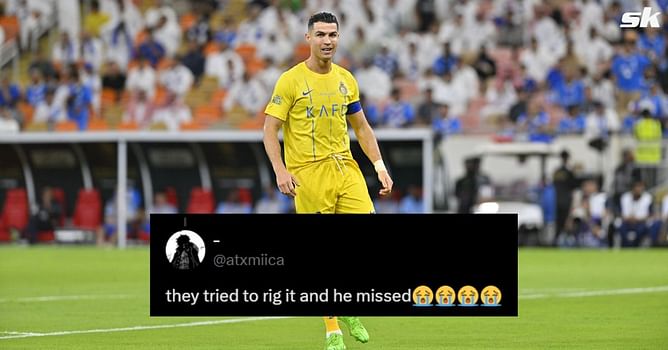 "He needs to retire", "Destroying clubs since 2019" - Fans react as Cristiano Ronaldo misses match-saving penalty in Al-Nassr King's Cup exit