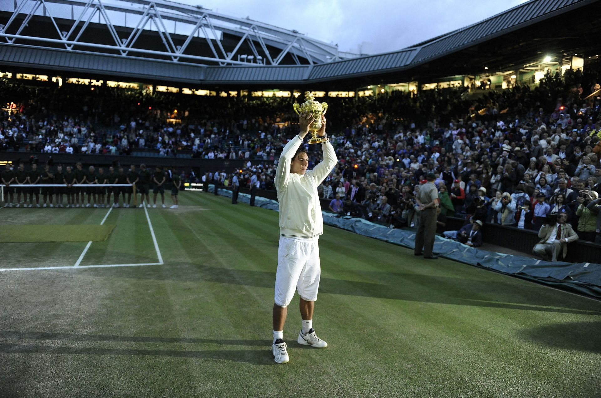 Rafael Nadal at Wimbledon 2008. (Photo: Getty)